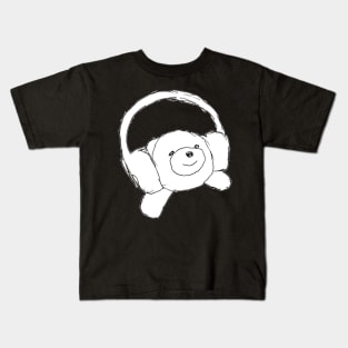 Smiley Bear with Headphones Kids T-Shirt